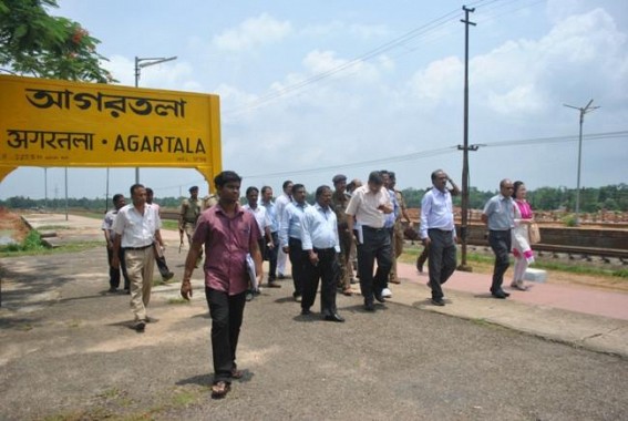Railway Board Executive Director visits NFR infrastructures in Tripura, BG in Agartala by March 2016, Railway expansion till Sabroom by 2018 : Northeast gets Rs.2,362 crore to upgrade infrastructures 
